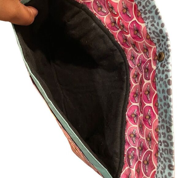 Wren Designs x Susan B Purse Botanical Paper Laptop Sleeve Messenger Adjustable - Picture 8 of 8